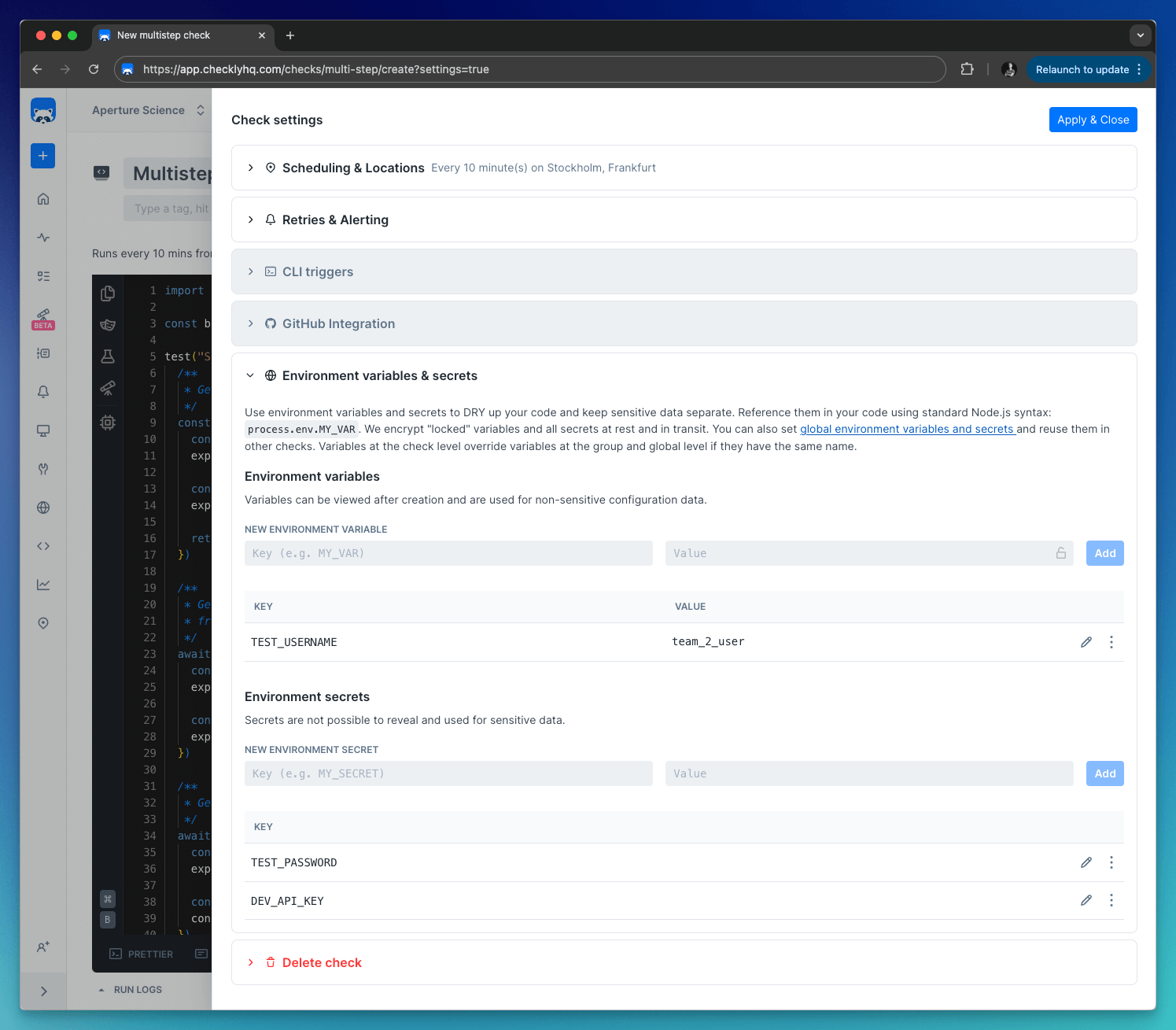 add local variables